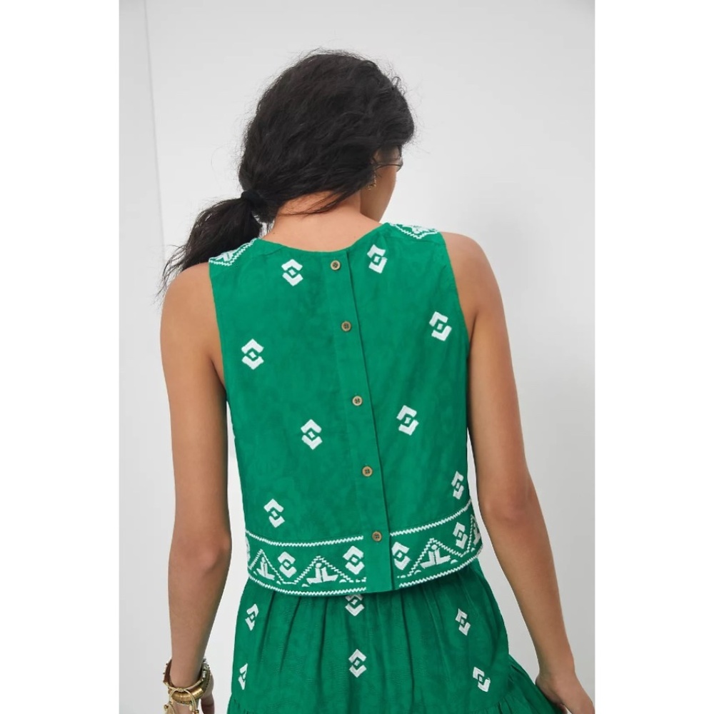 Anthropologie Mitra Embroidered Tank - Picture 2 of 5